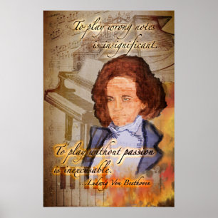 Poster Feeling Beethoven (Une Peinture Numérique Original