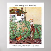 Felicia écoute l’histoire de la poule Kay Nielsen