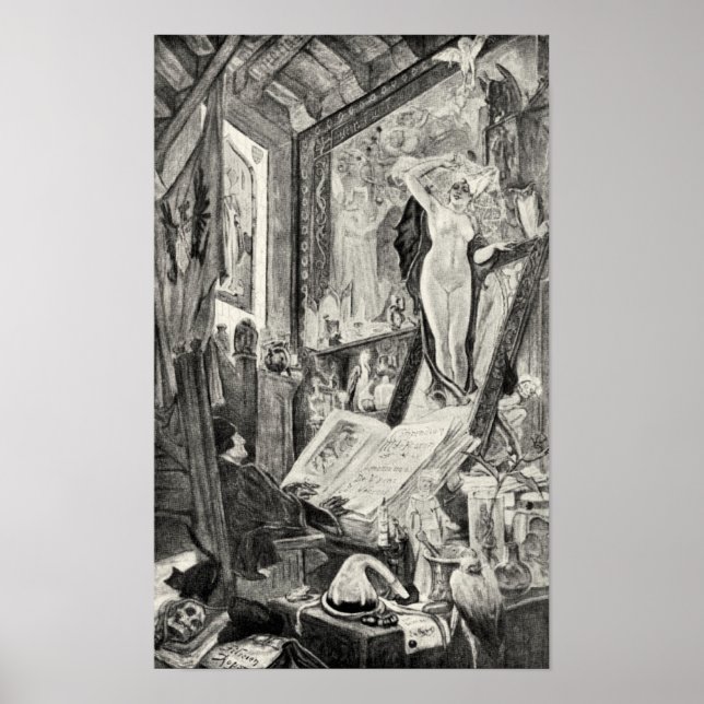 Poster Felicien Rops - Bewitching (Devant)