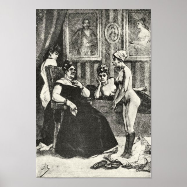 Poster Felicien Rops - Examen (Devant)