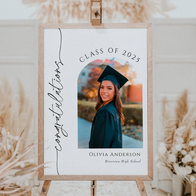 Poster Félicitations à l'Affiche de bienvenue des diplôme (Créateur téléchargé)