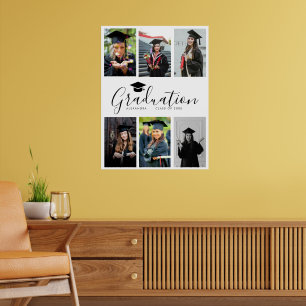 Poster Félicitations Black White Graduation 6 Photo