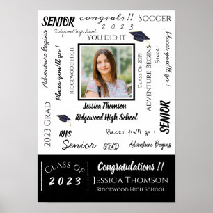 Poster Félicitations Classe photo de 2023 Graduation