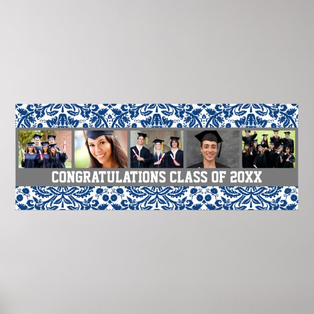 Poster Félicitations Graduation Custom Photo Banner (Devant)