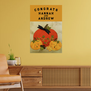 Poster Félicitations pour la fête de mariage