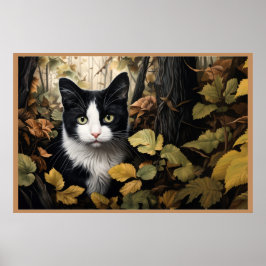 Poster Feline Adventures in the Forest