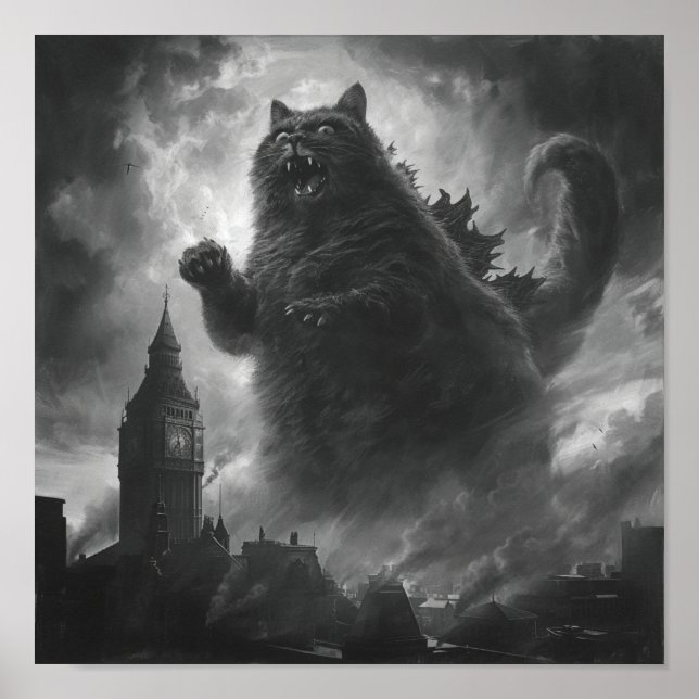 Poster Feline Fury : Catzilla Unleashed (Devant)