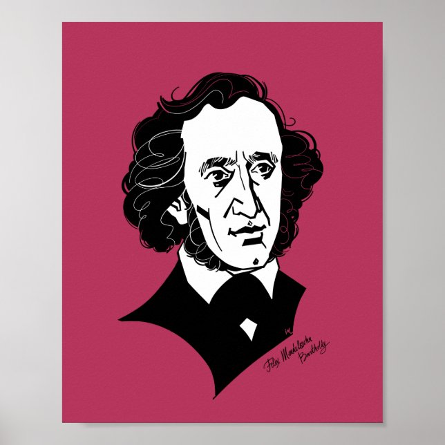 Poster Felix Mendelssohn Bartholdy (Devant)