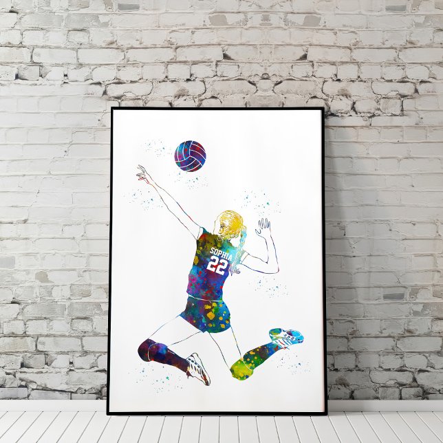 Poster  Female Volleyball Player (Créateur téléchargé)