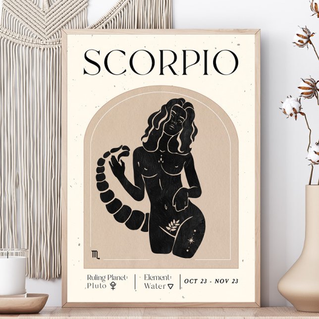 Poster féminin Scorpio (Créateur téléchargé)