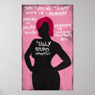 Poster féministe en colère