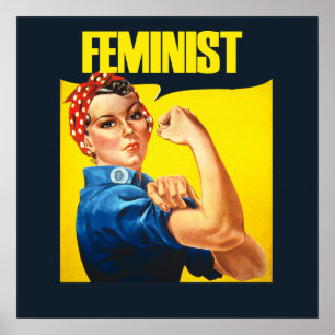 Poster Féministe vintage Rosie Riveter
