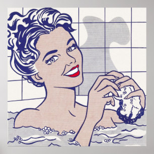 Poster Femme à Bath par Roy Lichtenstein