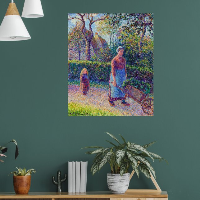 Poster Femme à la brouette Camille Pissarro 1892 (Salon 1)