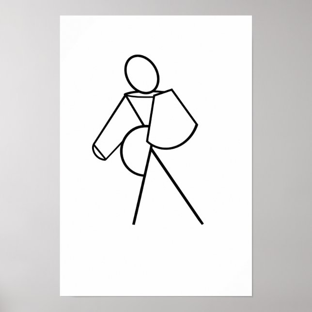 Poster Femme à pied (Devant)