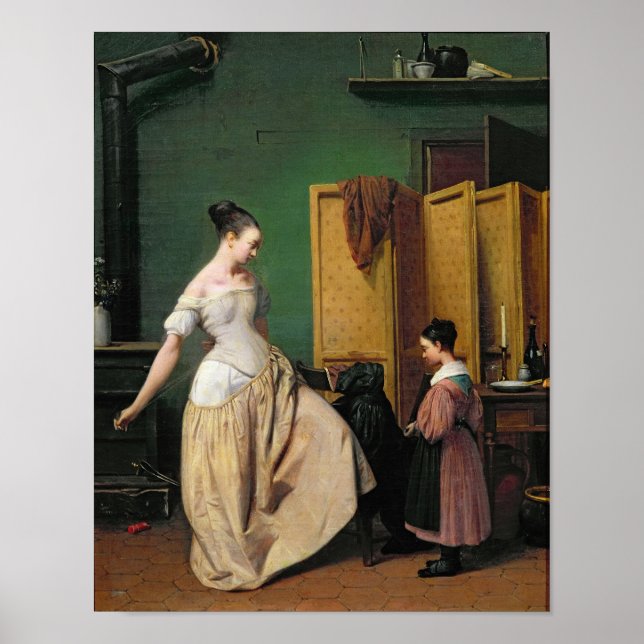 Poster Femme à sa Toilette, 1835 (Devant)