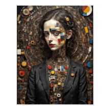 Femme abstraite de style d'art avant-garde moderne