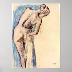 Poster Femme après le bain par Edgar Degas