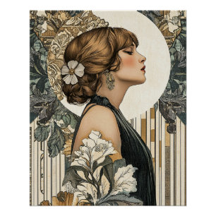 Poster Femme Art Nouveau