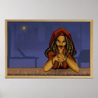 Poster Femme Au Bar
