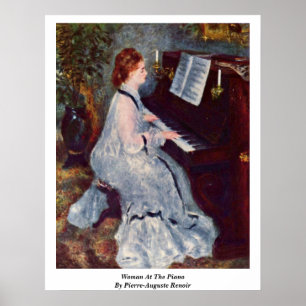Poster Femme Au Piano De Pierre-Auguste Renoir