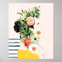 Femme aux fleurs