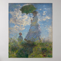 Femme avec parasol - Madame Monet et son fils