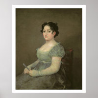 Femme avec ventilateur, c.1805-06 (huile sur toile