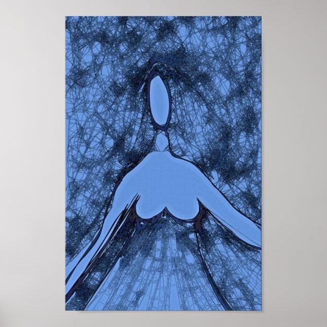 Poster Femme bleue (Devant)