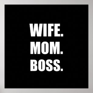 Poster Femme Boss Maman