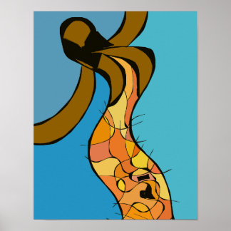 Poster Femme Cap-Verdienne Dançant