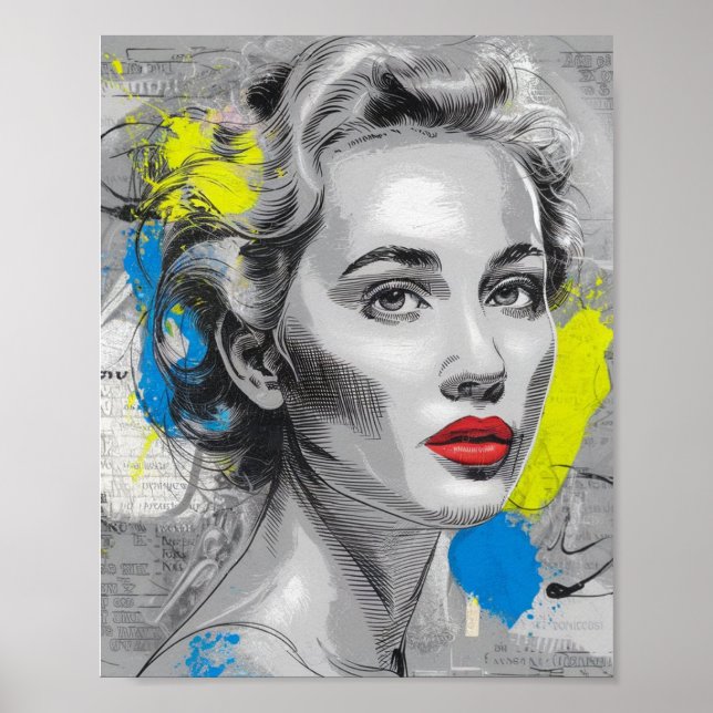 Poster Femme caucasienne (Devant)