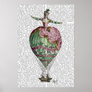 Poster Femme chaude de ballon à air