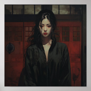 Poster Femme chinoise élégante, portrait intime   18 ans