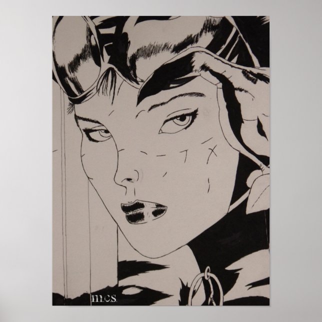 Poster Femme de chat (Devant)