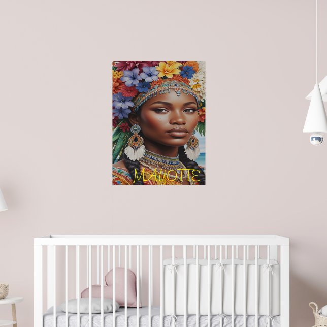 POSTER FEMME DE MAYOTTE (Pépinière 2)