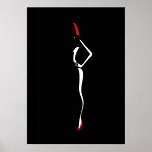 Poster Femme de mode inspirée de l'art Pop 4