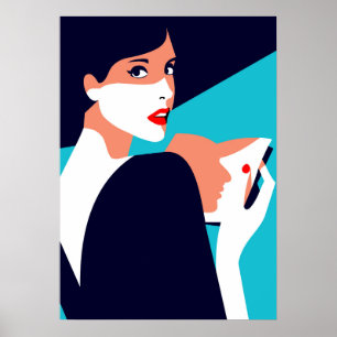 Poster Femme de mode inspirée de l'art pop 8