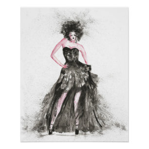 Poster Femme de mode Vogue