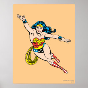 Poster Femme de Wonder volant en avant