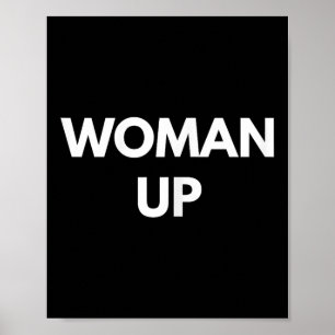 Poster Femme debout - Chemises de féminisme motivationnel