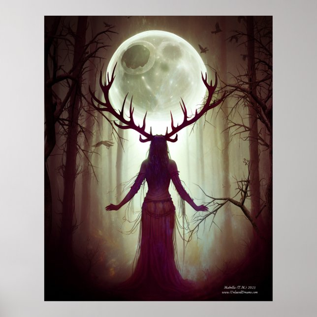 Poster Femme du cerf (Devant)