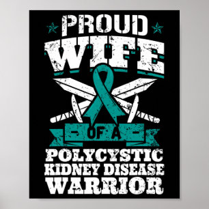 Poster Femme D'Un Guerrier Polykystique De Maladie Du Rei