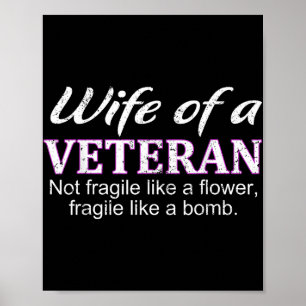 Poster Femme D'Un Vétérinaire Pas Fragile Comme Une Fleur