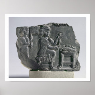 Poster Femme élamite filant, période néoélamite, c.700-