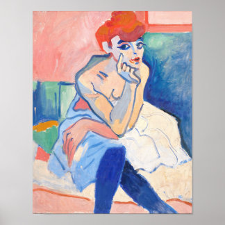 Poster Femme En Chemise par Andre Derain  