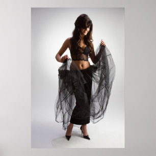 Poster Femme en noir