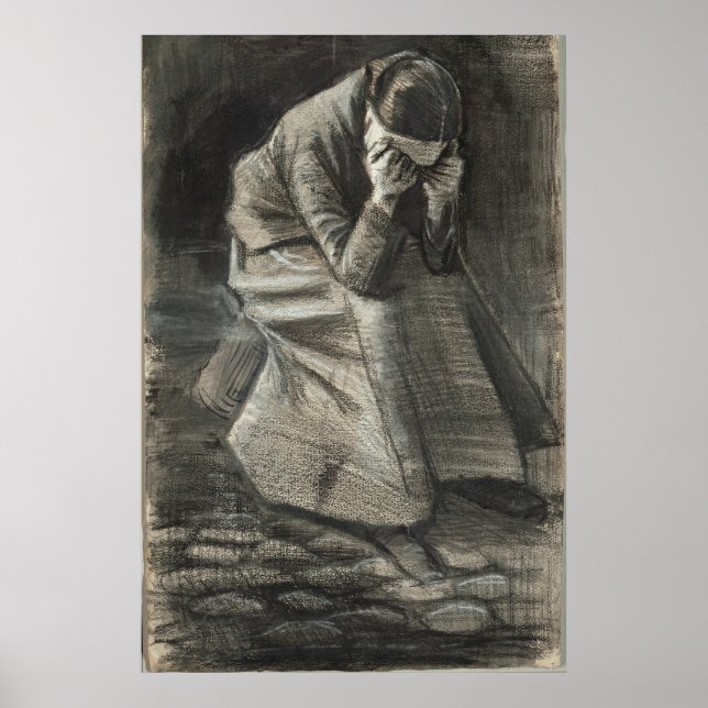 Poster Femme en pleurs 1888 Vincent van Gogh (Devant)