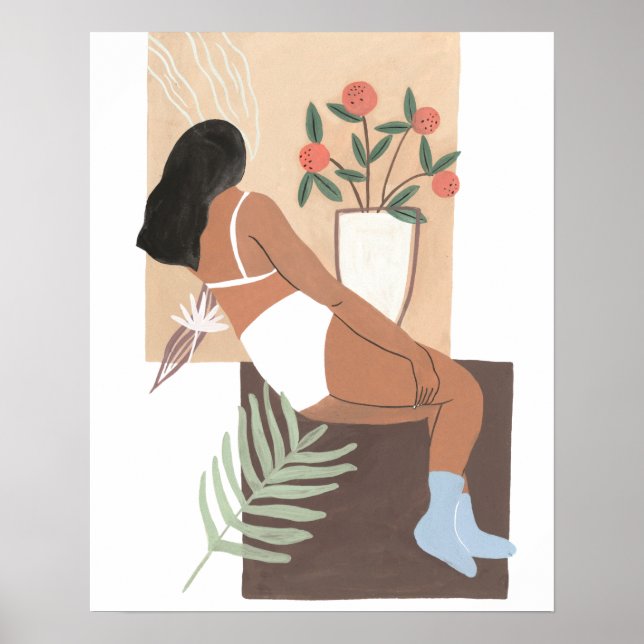 Poster Femme en repos (Devant)