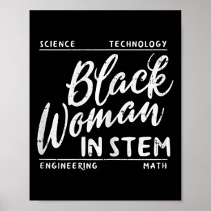 Poster Femme En Science De La Souche Math Africain Melani